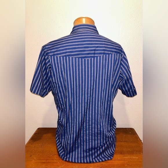 Ely Cattleman Pearl Snap Button Down Shirt - Size Large Tall - Picture 4 of 8